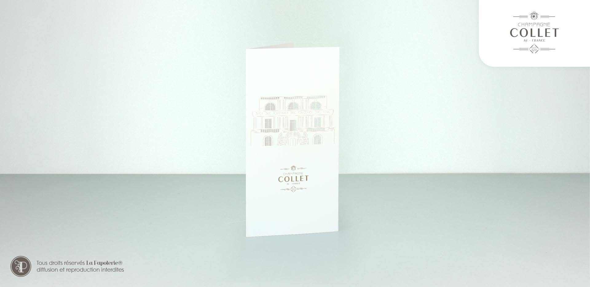 La Papoterie collet-voeux Grettings card Collet  